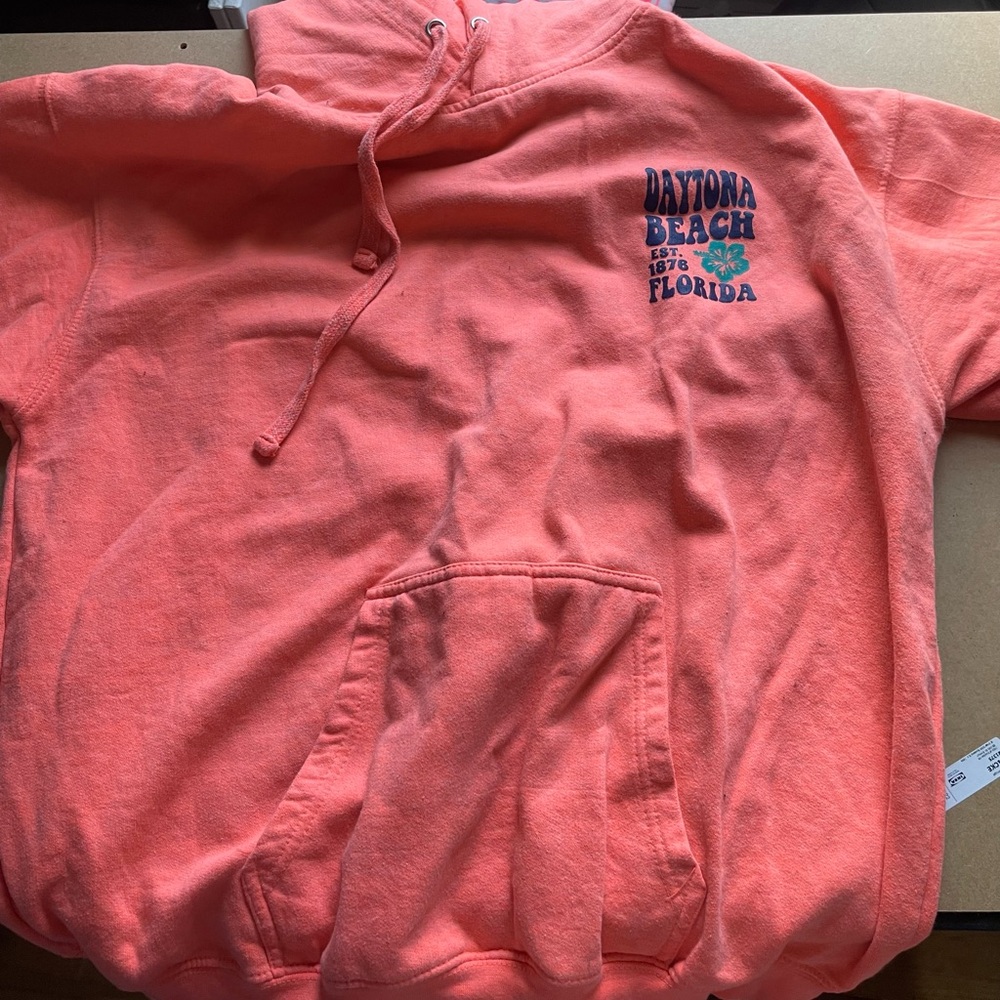 Daytona Beach Florida Coral Hoodie